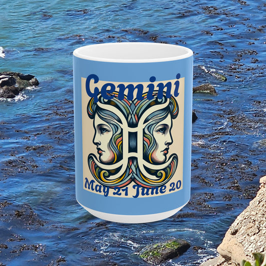 Gemini, Ceramic Mug, (11oz, 15oz)