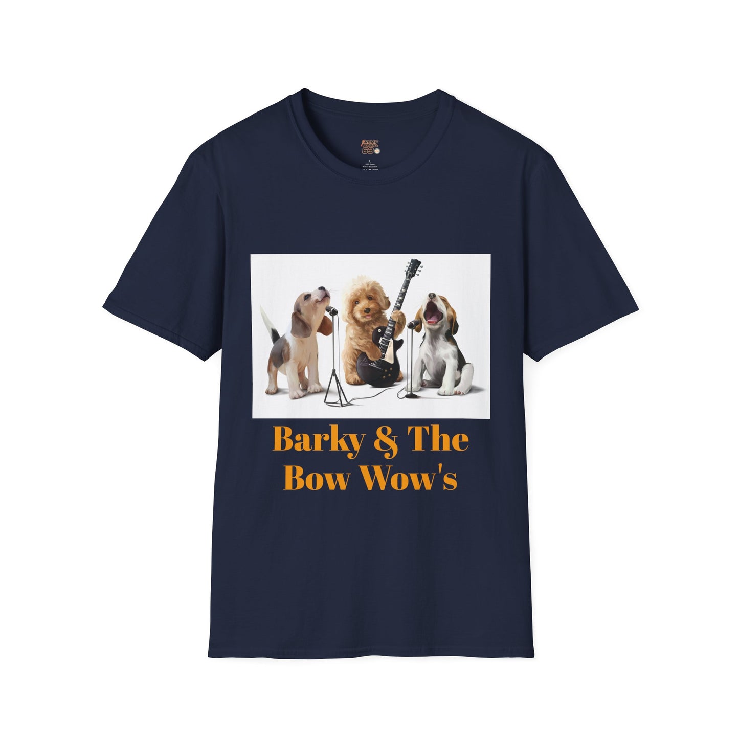 Dog Band T‑Shirt — "Barky & The Bow Wow's" Graphic Tee