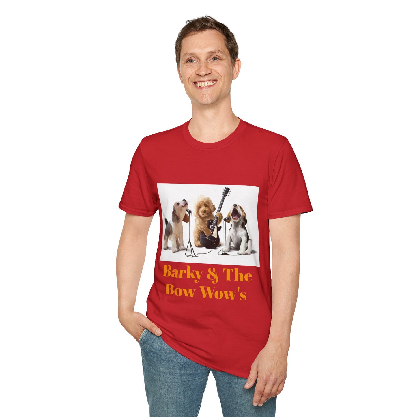 Dog Band T‑Shirt — "Barky & The Bow Wow's" Graphic Tee