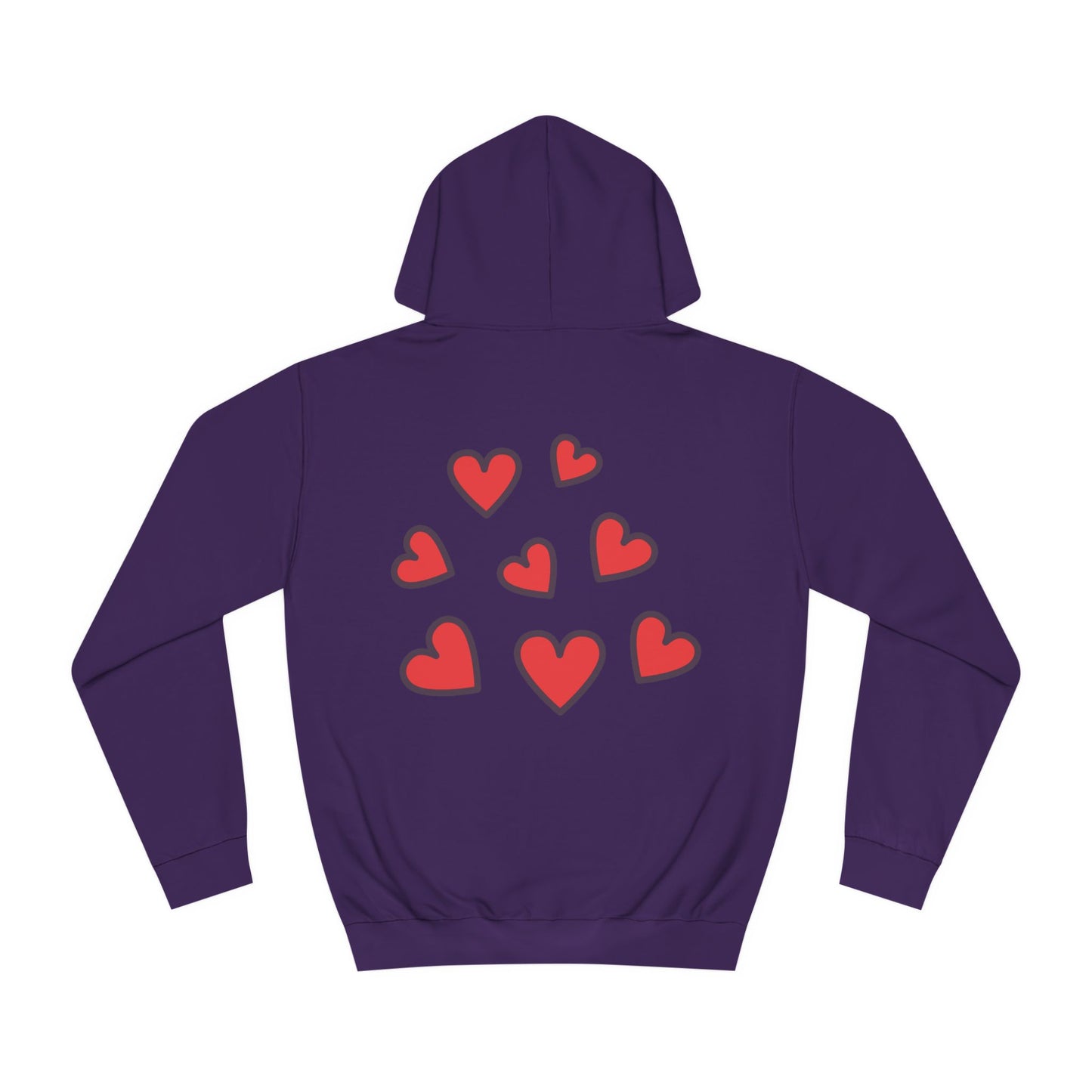 Unisex Heart College Hoodie