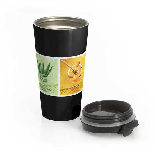 Multi- Purposes, Stainless Steel Travel Mug, (Black)