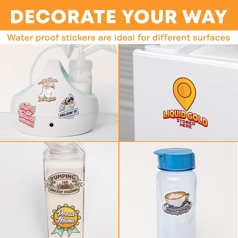 3-Pack Breast Milk Pitcher for Fridge with 10Pcs Breastfeeding Stickers (Now in 2 Variations)