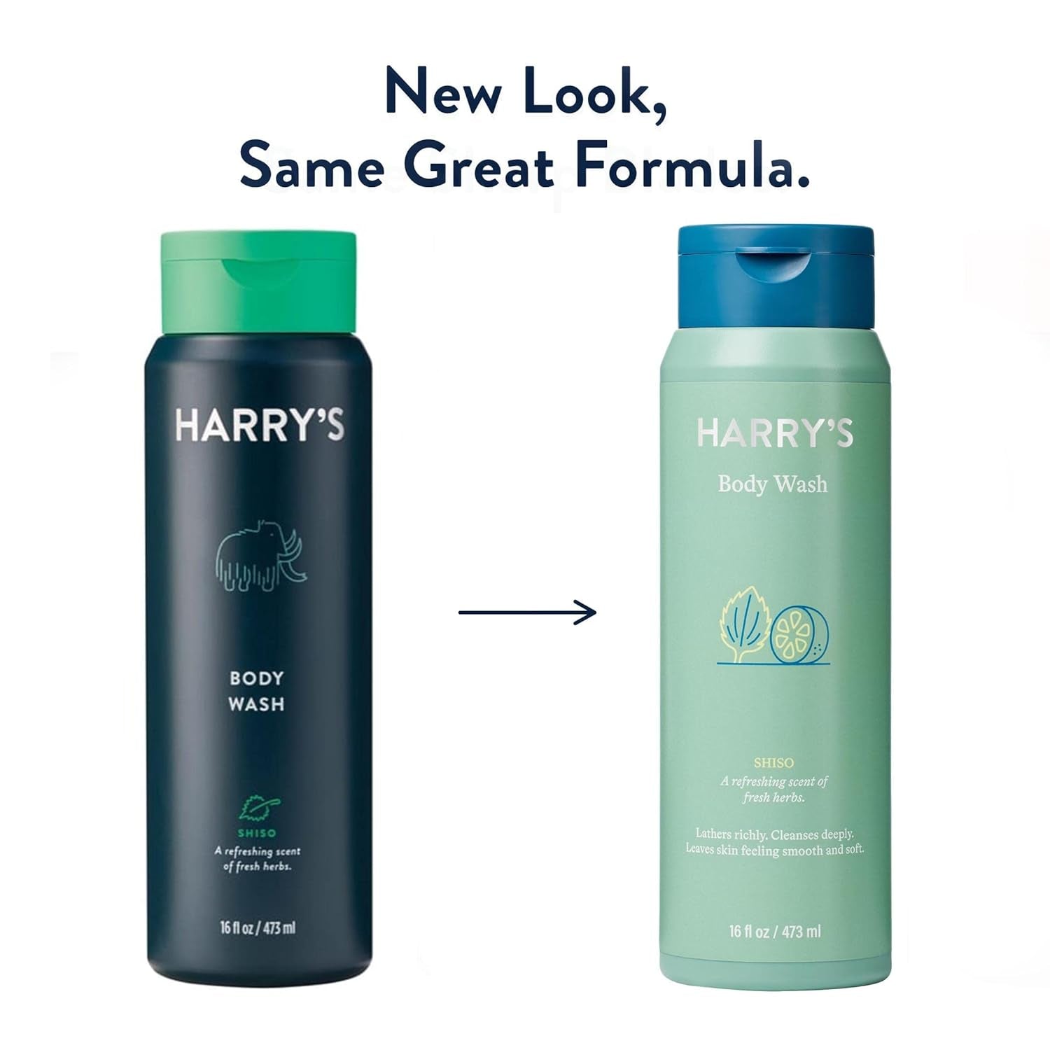 Harry'S Men'S Body Wash - Shiso - 16 Fluid Ounce, Pack of 4 (Packaging May Vary)