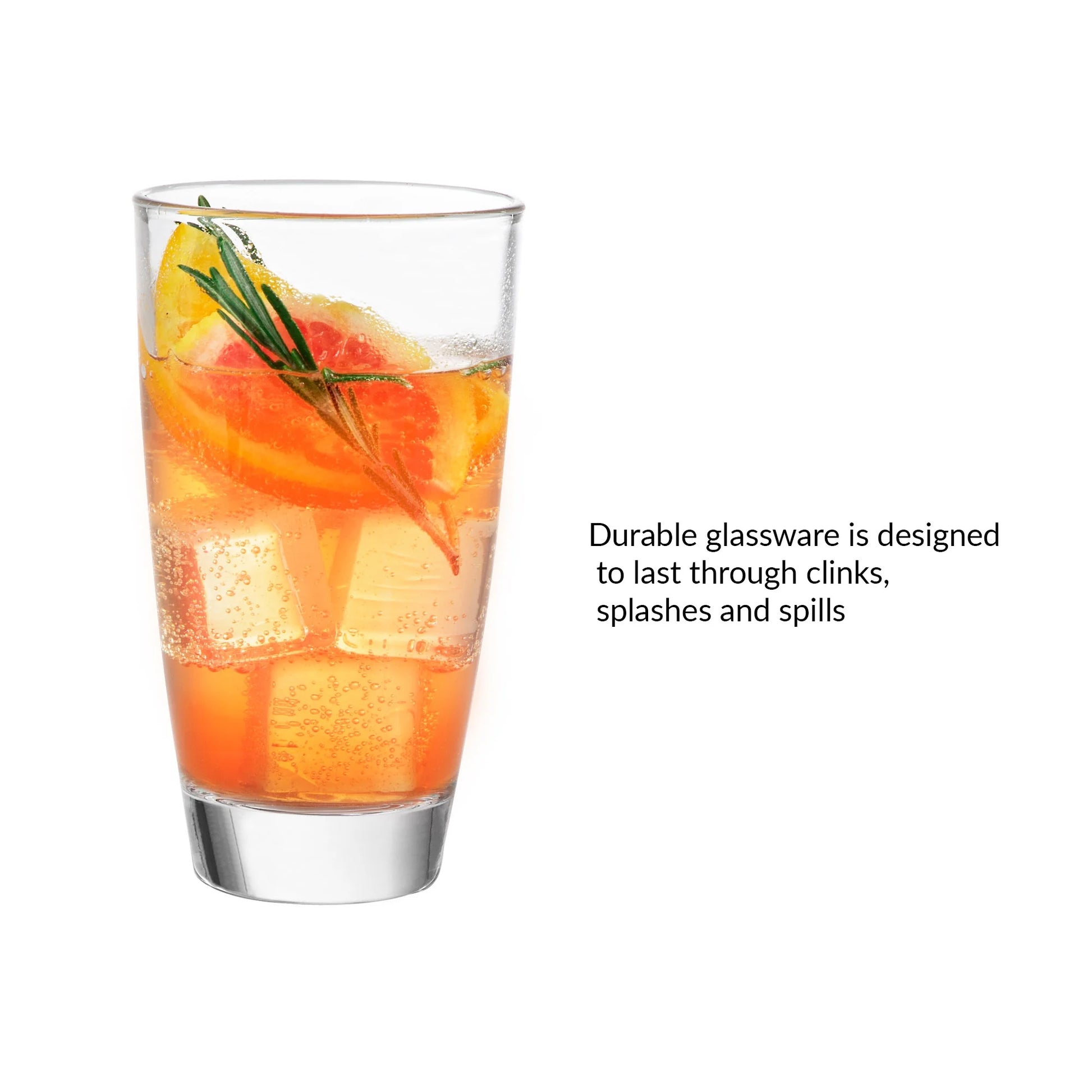 Reeve Drinking Glasses, 17 Oz, Set of 8