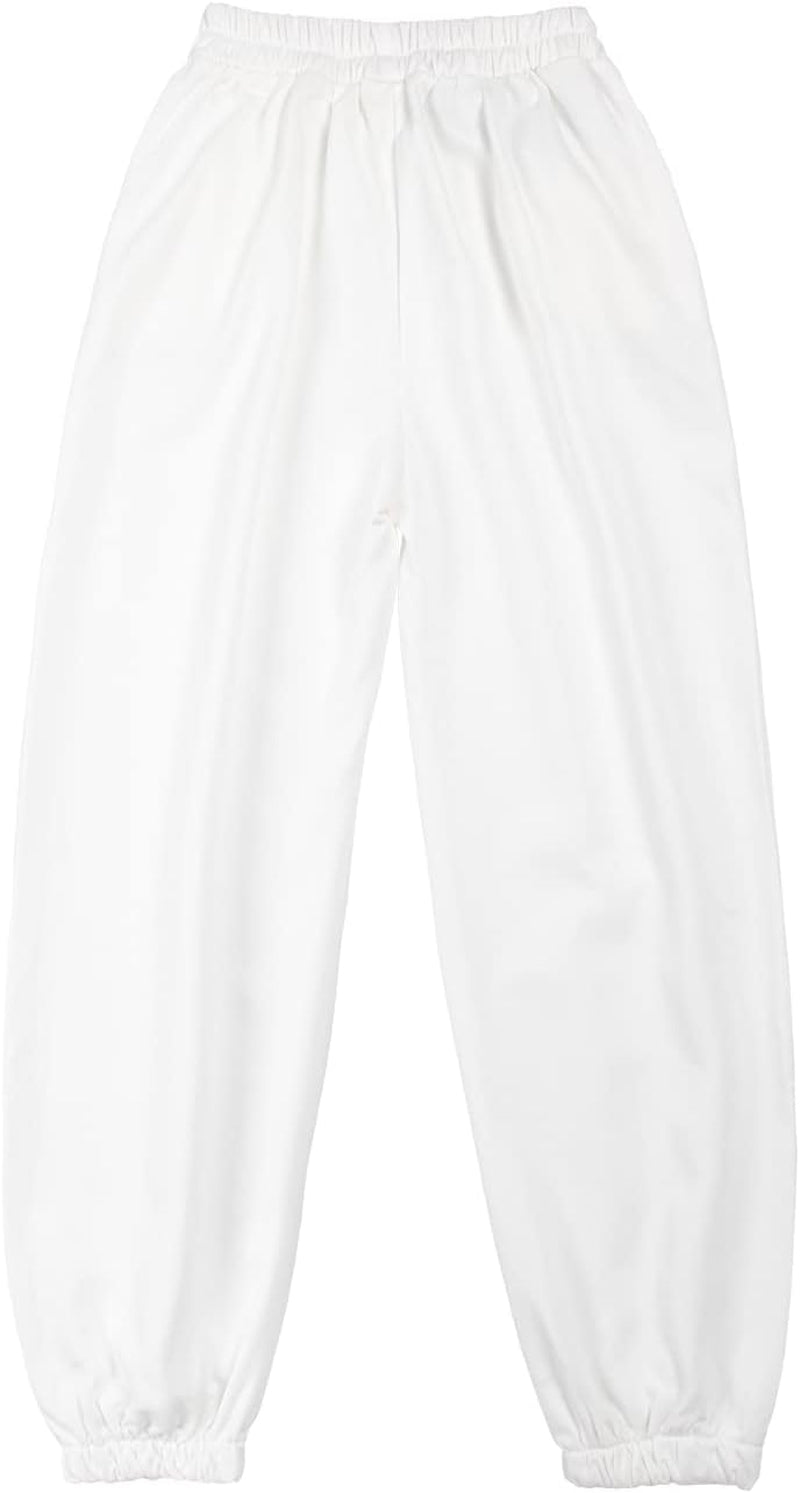 Rolanko Girls' Jogger Pants Active Kids Sweatpants with Pocket Hip Hop Streetwear Trousers 4-14 Years