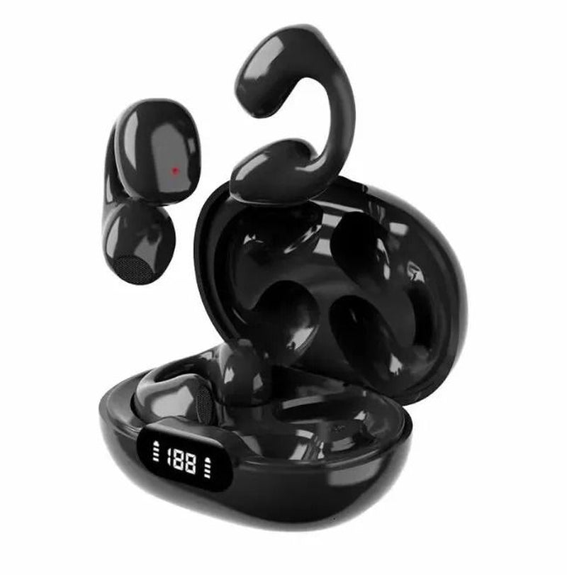 Headphones Earphones Wireless Ear Clip Non in Ear Digital Display Bluetooth Headset Gaming Painless Wearing Ultra Long Lasting Sports 231030