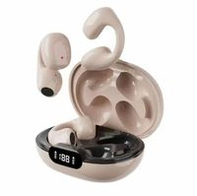 Headphones Earphones Wireless Ear Clip Non in Ear Digital Display Bluetooth Headset Gaming Painless Wearing Ultra Long Lasting Sports 231030